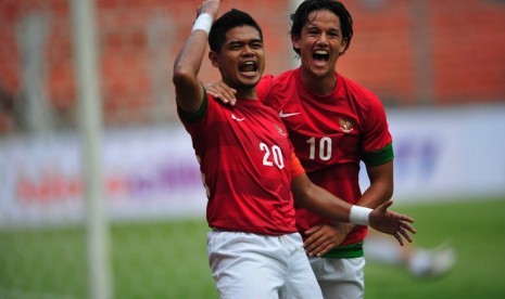 Duet lini depan Timnas Bambang Pamungkas-Irfan Bachdim