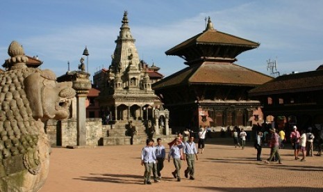 Durbar, salah satu situs warisan dunia di Nepal.