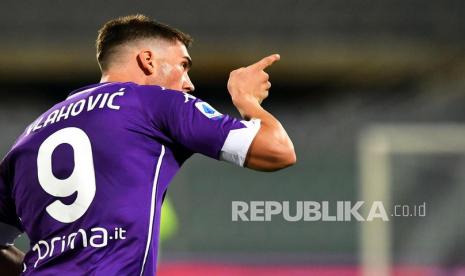 Striker Fiorentina Dusan Vlahovic.