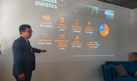 Duta Besar RI untuk Swiss dan Liechtenstein, Muliaman Hadad ketika membuka presentasi tentang perkembangan fintech Indonesia di hadapan para pengurus Crypto Valley Association.