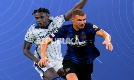 Duvan Zapata akan adu tajam dengan Edin Dzeko saat Atalanta bertandang ke matkas Inter Milan.