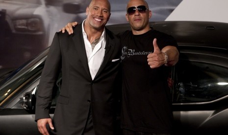 Dwayne Johnson dan Vin Diesel