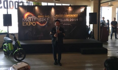 Dyandra Promosindo menggelar konferensi pers Motobike Expo pada Selasa (5/11).