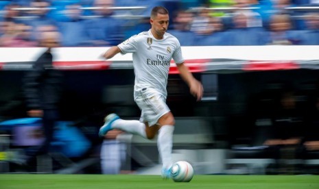 Gelandang Real Madrid Eden Hazard.