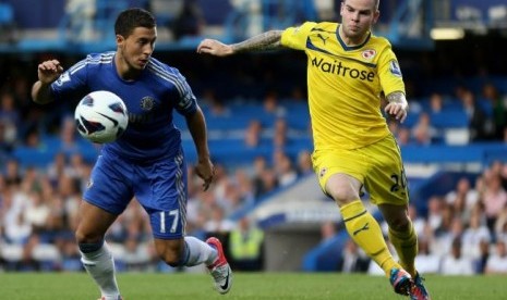 Eden Hazard, bermain cemerlang saat melawan Reading