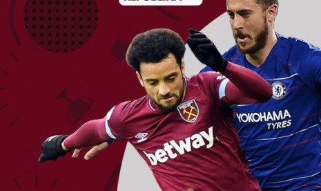 EDEN HAZARD (BIRU/CHELSEA) VS FELIPE ANDERSON (WEST HAM)