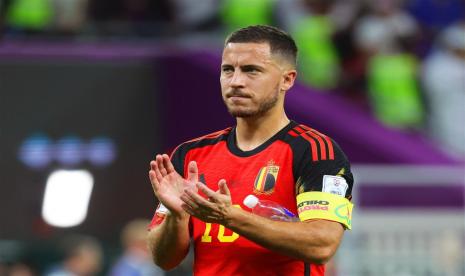  Eden Hazard saat menjadi kapten timnas Belgia 