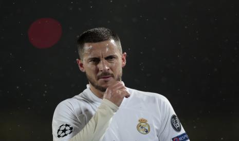  Eden Hazard dari Real Madrid bakal menggantikan posisi Karim Benzema yang cedera saat timnya menghadapi Inter Milan dalam pertandingan Grup D Liga Champions.