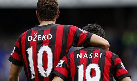 Edin Dzeko dan Samir Nasri