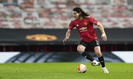 Striker Manchester United Edinson Cavani.