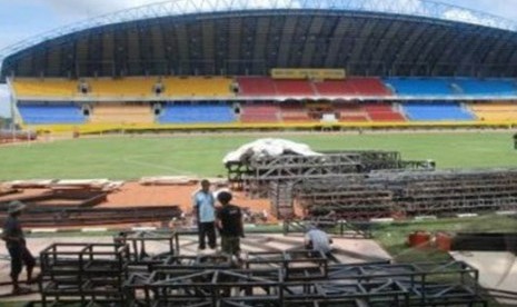 Stadion Gelora Sriwijaya Jakabaring Palembang.