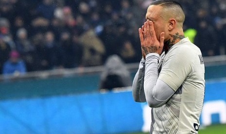 Gelandang Inter Milan Radja Nainggolan 