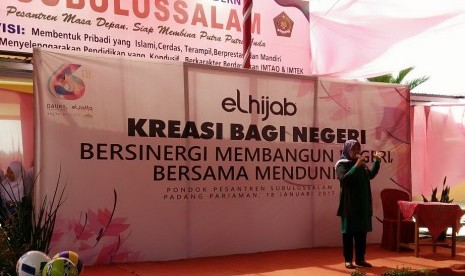 Elhijab mendukung penuh pengembangan Pondok Pesantren Subulussalam, Kecamatan 2x11 Enam Lingkung, Kabupaten Padang Pariaman, Sumatera Barat (Sumbar). Rabu (18/1)