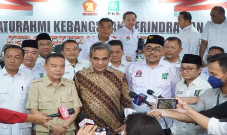 Elite Partai Gerindra dan Partai Kebangkitan Bangsa (PKB) menggelar pertemuan untuk persiapan Pemilu 2024 (ilustrasi). Gerindra dan PKB sebagai rekan koalisi akan daftar ke KPU bersama-sama. 