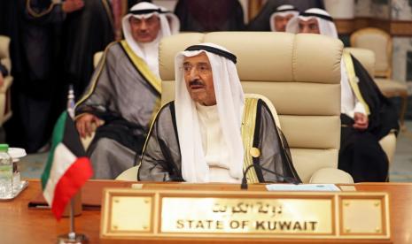 Emir Kuwait Sheikh Sabah Al-Ahmad Al-Sabah saat berada di Makkah, Arab Saudi, 31 Mei 2019.