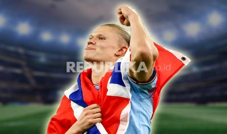 Erling Haaland akan merayakan gelar juara Liga Primer Inggris pada musim debutnya bersama Manchester City.