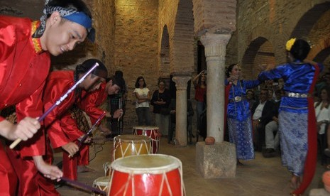 Festival Budaya Islam ke-18 di kota Almonaster La Real, Provinsi Huelva, Daerah Otonom Andalusia. Spanyol.