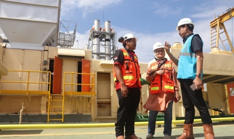 Pembangkit Listrik Tenaga Diesel dan Gas (PLTDG) Pesanggaran, Denpasar, Bali, Rabu (26/6/2019).