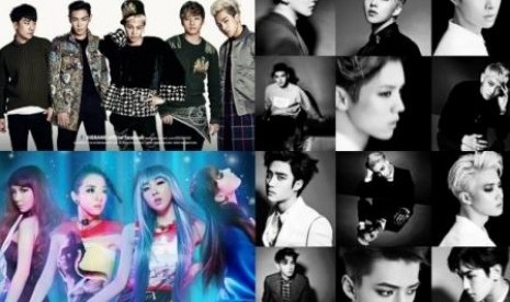 EXO, 2NE1, Big Bang