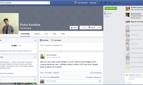 Facebook Putra Kandias.