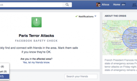 Facebook Safety Check