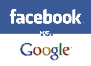 Facebook vs  Google (Ilustrasi)