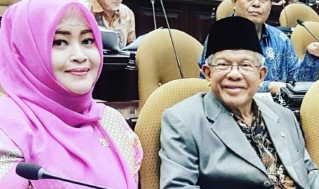 Fahira Idris bersama AM Fatwa, beberapa waktu lalu.