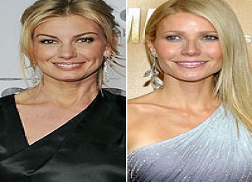 Faith Hill (kiri) dan Gwyneth Paltrow (kanan)