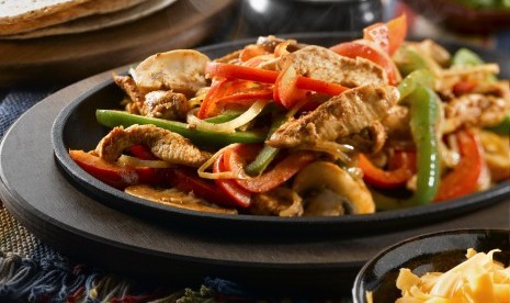 Fajitas, salah satu makanan khas Meksiko.