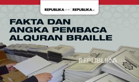 Fakta dan angka pembaca Alquran braille.