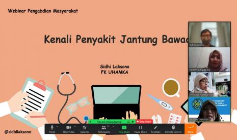 Fakultas Kedokteran Uhamka menggelar webinar tentang pentingnya mengenali pemyakit jantung pada anak, Sabtu (24/7).