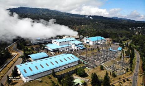 Fasilitas produksi panas bumi milik PT Pertamina Geothermal Energy (PGE).