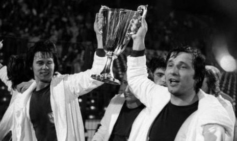 FC Magdeburg saat menggondol juara Piala Winners tahun 1974.