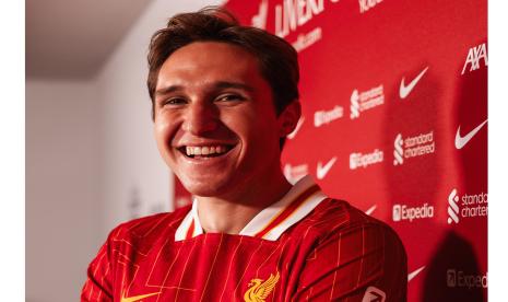 Federico Chiesa, pemain baru Liverpool.