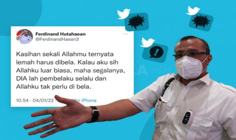 Ferdinand Hutahaen ditetapkan tersangka pascabercicit tentang Allahmu Lemah.