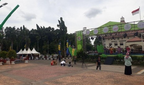  Festival Budaya Nusantara 2017 Kota Tangerang sepi pengunjung.