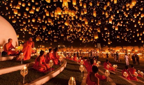 Festival Lampion Yi Peng, Thailand