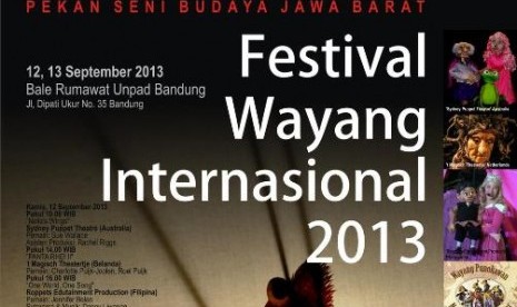 Festival Wayang Internasional Jawa Barat 2013