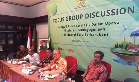 FGD bertema Upaya Percepatan Pendayagunaan Energi Baru Terbarukan. 