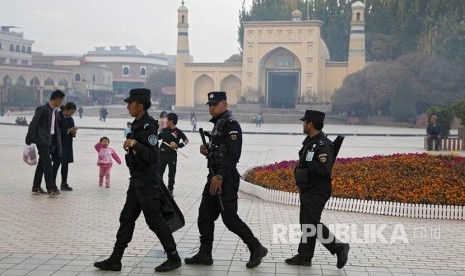 Masjid Id Kah, Kashgar, Xinjiang China. PBB diminta untuk menyelesaikan persoalan HAM di lima negara 