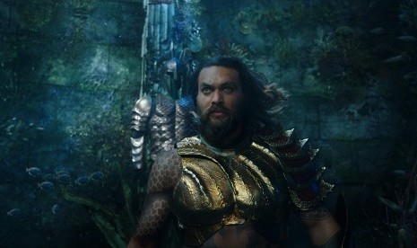 Aktor Jason Momoa dalam film Aquaman. Aquaman and the Lost Kingdom akan tayang pada 20 Desember 2023.