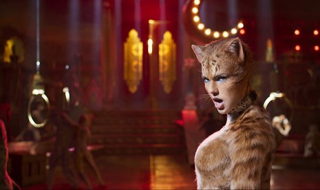 Ulasan negatif yang terus membayangi film 'Cats' membuatnya diprediksi memborong gelar di Golden Raspberry Awards (Foto cuplikan adegan film Cats)