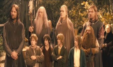 Film Lord of the Rings: The Fellowship of the Ring.