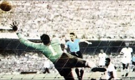 Final Piala Dunia 1950 antara Brasil melawan Uruguay