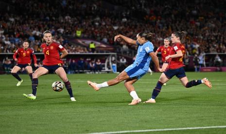 Final Piala DUnia Wanita 2023, SPanyol mengalahkan Inggris 1-0 di Stadion Olimpiade Sydney, Australia, Ahad (20/8/2023)