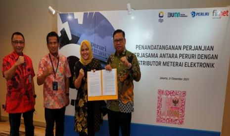 Finnet dan Peruri Dukung Keuangan Digital Lewat Materai Elektronik