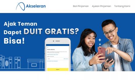 Fintech Akseleran. Separuh tahun 2021, penyaluran pinjaman Akseleran tumbuh 154 persen.