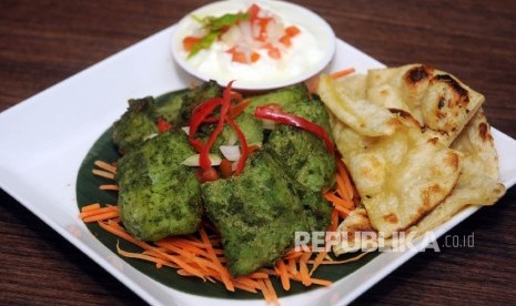 Fish harilayi, menu India yang dimasak ala tandoori kreasi dapur Gran Melia Jakarta.