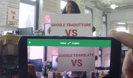 Fitur World Lens pada Google Translate