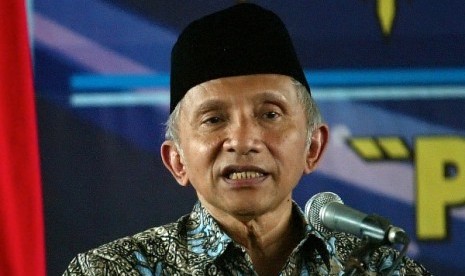 Former Chairman of Indonesian People's Consultative Assembly, Amien Rais (file photo)